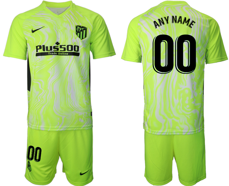 2021 Men Atltico Madrid away custom soccer jerseys->youth soccer jersey->Youth Jersey